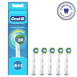 Oral-B 80339350 Recambios Precision Clean para cepillo eléctrico, 5 cabezales, Azul y Blanco