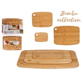 Set 3 Tablas de Cortar Bambú Kinvara - 36.5x28x1.2 cm, Marrón, Libre de Alergenos (12 Unidades) Precio: 112.68999951. SKU: S3608231