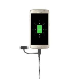 Native Union Belt Cable 3-en-1 Universal con Conectores Micro-USB, Lightning y USB-C 2 Metros para Carga Rápida