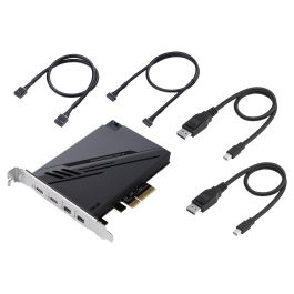 ASUS ThunderboltEX 4 Tarjeta de Expansión PCIe Thunderbolt 4 USB 3.2 Gen 2 Mini DisplayPort Intel JHL8540 Negro 40 Gbit/s