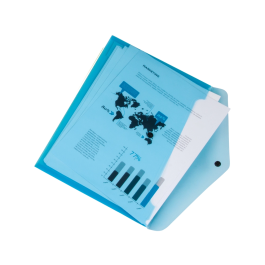 Liderpapel Carpeta Dossier con Broche Polipropileno DIN A4, Pack 4 Colores Surtidos, 180 micras, Capacidad 50 hojas