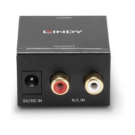 LINDY ADC Audio 70309 - Convertidor de Audio de Entrada Phono (RCA) a Salida Digital Toslink Óptico y Coaxial SPDIF