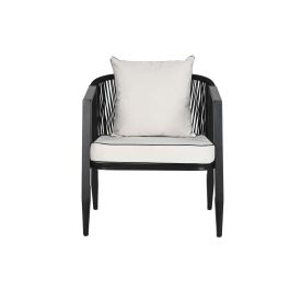 Sofa DKD Home Decor Negro Blanco 66 x 72 x 123 cm Set de 4 Sofa DKD Home Decor Negro Blanco 66 x 72 x 123 cm Set de 4