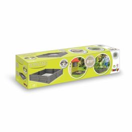 Smoby Bac Square Garden 2 en 1: Patch de vegetales de arena y cuadrado - 76x76cm - Tarpaulina fundada suministrada