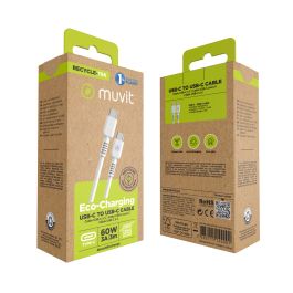 muvit for change cable Tipo C a Tipo C 3A/60W 3m blanco