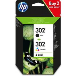 HP Cartuchos de Tinta Negro y Tricolor para Officejet 3830 - Pack 4 Colores Nº 302 F6U66Ae + F6U65Ae Precio: 46.49999992. SKU: S8410181