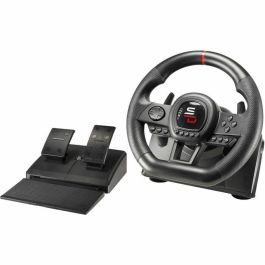 Subsonic SUB3701221702700 Volante de Carreras SUPERDRIVE SV650 con Pedales, Levas, Vibraciones, Multiplataforma