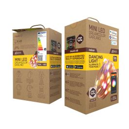 Muvit Guirnalda Luces Io Wifi Dreamcolor, Control Wi-Fi, Compatible con Google Home, Alexa, Siri, Efecto Musical, 66 LED, 5m