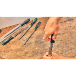 Bosch BOS4059952735115 - Juego de 4 Limas de 200 mm (8 Pulgadas) con Cepillo para Desbaste y Acabado