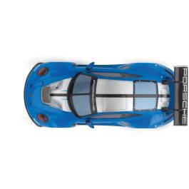 Carrera Porsche 911 GT3 R "Blue Thunder" Roxy - Coche Deportivo Slot con Iluminación Azul - Escala 1:32 para +8 Años