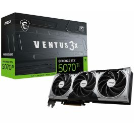 MSI GeForce RTX 5070 Ti 16GB GDDR7 Ventus 3X OC 3 Fan - Tarjeta Gráfica Gaming PCI Express 5.0