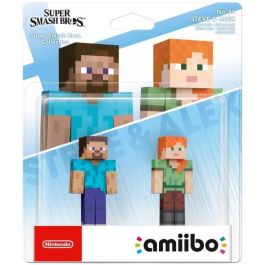 Figura de Amiibo - Nintendo - Super Smash Bros.TM Collection - N ° 89 - Steve y Alex