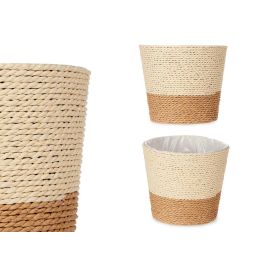Ibergarden Macetero de Cuerda Marrón Natural con Plástico Interior, para Plantas y Decoración, Medidas 16x14.5 cm (24 Unidades) Precio: 60.78999949. SKU: S3610243