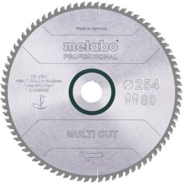 Hoja de sierra circular profesional - METABO - Multi Cut HW/CT 254x30.80FZ/TZ 5° Precio: 104.49999956. SKU: B19NCRLQPF