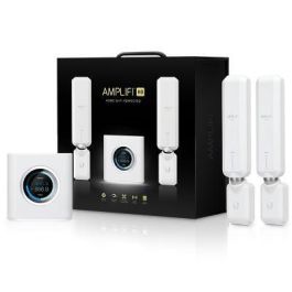 AmpliFi HD WiFi System con 1 Router y 2 Meshpoints, 5.25 Gbps, 802.11ac/a/b/g/n, Pantalla LCD, App móvil