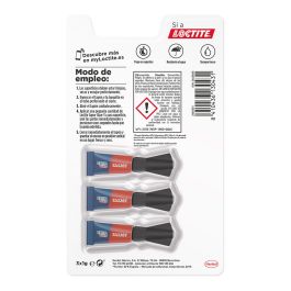 Loctite Super Glue-3 Pegamento Instantáneo Líquido en Minidosis (3 unidades x 1g) - Máxima Fuerza de Unión