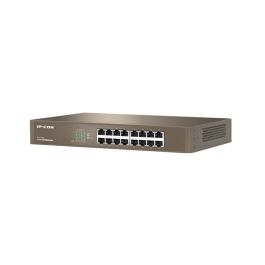 IP-COM G1016D Switch Gigabit Ethernet de 16 Puertos para PYMES y Videovigilancia, No Administrado, 32Gbps