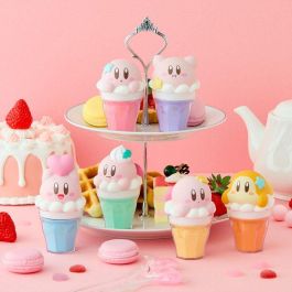 Kirby Figura Chara Latte Float Case - Unidad Aleatoria Coleccionable - Detalles Inspirados en Bebidas Flotantes