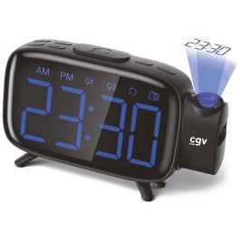 Radio despertador con proyección de la hora - CGV - CR-P10 - Doble alarma - Botones grandes - Fácil de usar