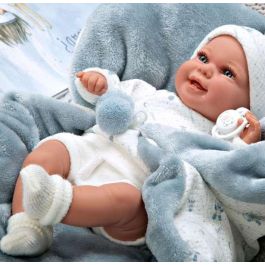 Muñeca elegance 35 cm babyto azul c/manta (muñeco de peso) Muñeca elegance 35 cm babyto azul c/manta (muñeco de peso)