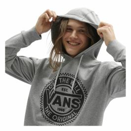 Sudadera con Capucha Hombre Vans Big Chest Lock Up Gris claro