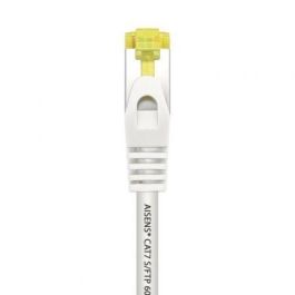 AISENS - CABLE DE RED LATIGUILLO RJ45 LSZH CAT.7 600 MHZ S/FTP PIMF AWG26, BLANCO, 1.0M