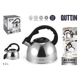 Quttin Hervidor Silbante 3 Litros, 20 cm Ancho x 22 cm Alto x 20 cm Largo, 4.72 kg (6 Unidades) Precio: 48.94999945. SKU: B1ABFM6NMM