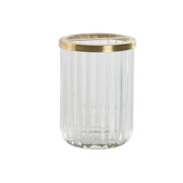 Vaso DKD Home Decor Transparente Dorado 7.5 x 10 x 7.5 cm Precio: 11.68999997. SKU: B1433VZ6QS