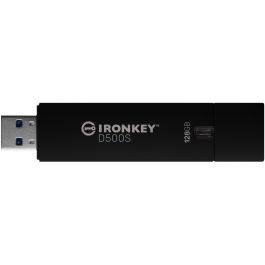 Kingston IronKey D500S USB-Stick 128GB USB 3.2 Gen 1 AES-256 FIPS 140-3 Nivel 3 - 260MB/s Lectura