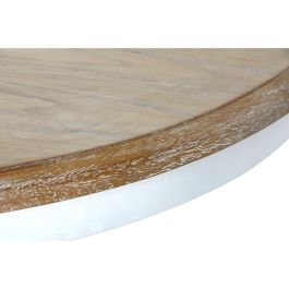 Mesa Redonda Comedor Tradicional DKD Home Decor Blanco Natural 120 x 76 x 120 cm