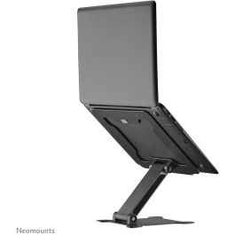 Neomounts DS20-740BL1 Soporte de escritorio para portátiles 11-15", Max. 5kg, Altura ajustable 1,7-16,8cm, Plegable, Compacto, Negro