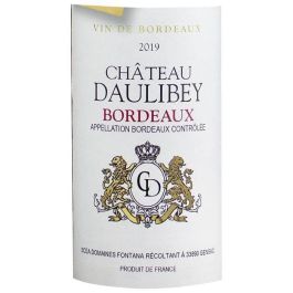 Château Daulibey 2019 Burdeos - Vino tinto Burdeos