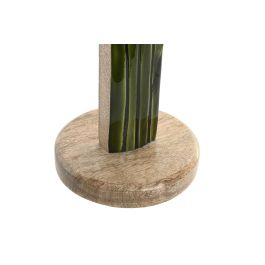 DKD Home Decor Set de 2 Decoracion Tropical Verde Rojo 13 x 60 x 22 cm