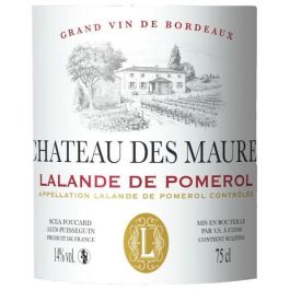 Château des Maures 2020 Lalande de Pomerol - Vino tinto Burdeos