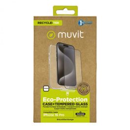Muvit Funda Recycletek para Apple iPhone 16 - Ecológica, Protección Completa, Incluye Protector de Pantalla y Kit de Limpieza Bio Muvit Funda Recycletek para Apple iPhone 16 - Ecológica, Protección Completa, Incluye Protector de Pantalla y Kit de Limpieza Bio
