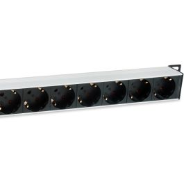 Equip Steckdosenleiste 19"(1HE)8fach Schukon. 3.0m Alu Sch