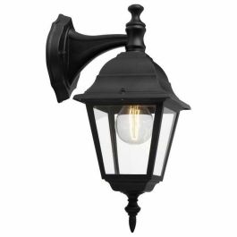 Brilliant Aplique empotrable de exterior Newport E27 1x60W IP23 Negro - Metal y Cristal