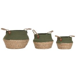 DKD Home Decor Cesta de Almacenamiento Fibra Algodón Verde Natural 41 x 37 x 41 cm Set de 3 DKD Home Decor Cesta de Almacenamiento Fibra Algodón Verde Natural 41 x 37 x 41 cm Set de 3 Precio: 21.99000034. SKU: B13KTGQCTQ