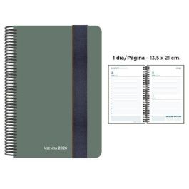 Agenda Anual (2026) Senfort Foam Espiral Tapa Pp Con Goma 135X210 D/P Verde Precio: 13.89000019. SKU: B153J4G869