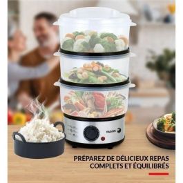 FAGOR FG9122 Vaporera 7.5L - 3 cestas de vapor con cestas - Temporizador: 60 min FAGOR FG9122 Vaporera 7.5L - 3 cestas de vapor con cestas - Temporizador: 60 min