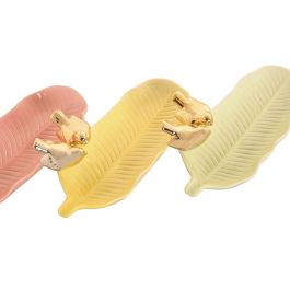 DKD Home Decor Bandeja Vaciabolsillos Shabby de Porcelana Colores Surtidos 13.5 x 6 x 25 cm (6 Unidades)
