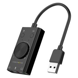 Terratec AUREON 5.1 USB | Tarjeta de Sonido Externa 5.1 Canales para PC, Relación Señal/Ruido 80 dB, Conexión USB, Salida de Línea, Entrada Micrófono