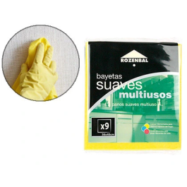 Blanca Bayeta Multiuso Sintética Amarilla Suave y Delicada 36x40 cm Pack 9 Unidades Precio: 4.49999968. SKU: B1KDWVAJHL