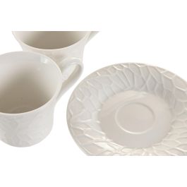 Juego de Tazas de Café Home ESPRIT Blanco Bambú Porcelana 200 ml Juego de Tazas de Café Home ESPRIT Blanco Bambú Porcelana 200 ml