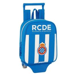 Mochila Escolar con Ruedas 805 RCD Espanyol 611753280 Azul Blanco