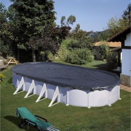 Cubierta piscina ovalada de acero: 610 x 410 cm Cubierta piscina ovalada de acero: 610 x 410 cm