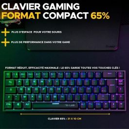 Teclado para juegos - The G-Lab - KEYZ TITAN - Mecánico (interruptor rojo) - Con cable - RGB - Negro Teclado para juegos - The G-Lab - KEYZ TITAN - Mecánico (interruptor rojo) - Con cable - RGB - Negro