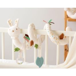 KioKids Peluche Conejo Espiral para Cochecito y Cuna - 0+ meses - Color Blanco - Material Poliéster - Lavado a 30º Precio: 17.3151. SKU: B19FL5MF4B