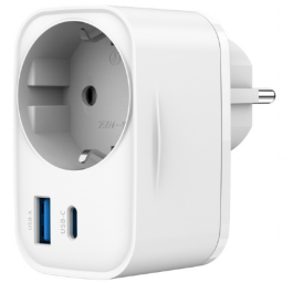 Gembird TA-ACPDQC20-01-W Cargador Dispositivo Móvil Universal Carga Rápida Puertos USB-C y USB 2.0 Blanco Interior 110-230V Precio: 9.5000004. SKU: B1KL8S9Q8C