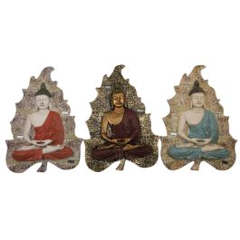 DKD Home Decor Decoración Pared Oriental Resina Rojo Azul Dorado 3.1 x 26.5 x 19 cm (3 Unidades) Precio: 28.78999948. SKU: S3019112